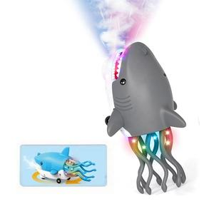 Lallafy Shark Dancing Robot (Bulk) | Musical Walking Shark Robot with LED Lights | Interactive Battery Operated Toy for Kids