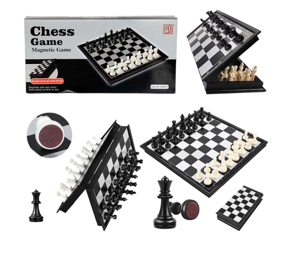 Lallafy Magnetic Chess Game (Bulk) | Educational Strategy Board Game with Magnetic Pieces | Brain Development Toy for Kids & Family
