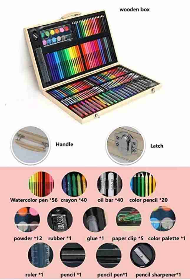 Wooden Colour Kit for Kids | Educational Art & Craft Coloring Set | Creative Painting Kit for Boys & Girls