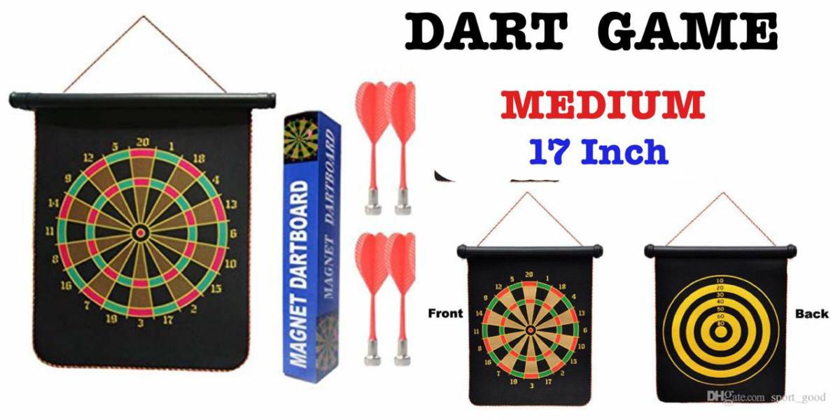 Lallafy Medium Dart Game (Bulk) | Safe Target Shooting Dart Board Game | Educational Indoor & Outdoor Skill Game for Kids
