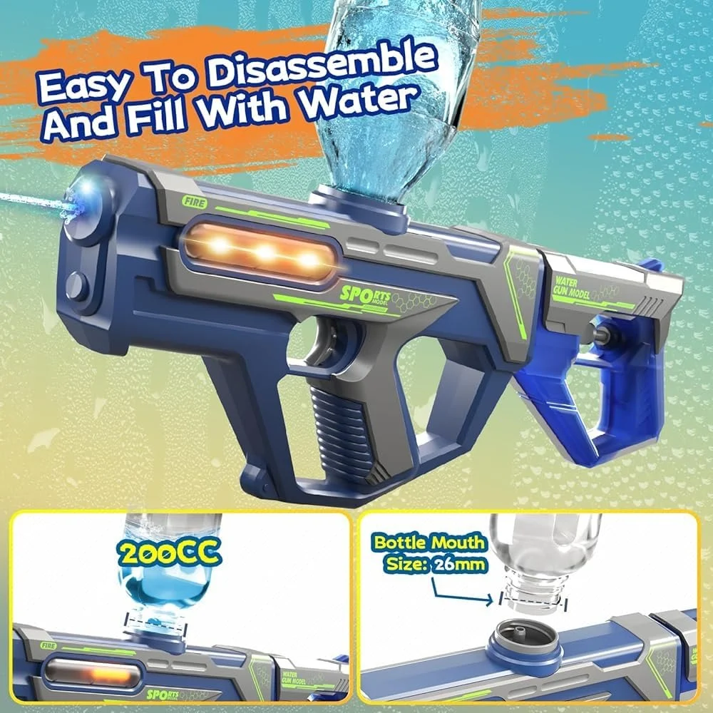 Blue Electric Holi Gun