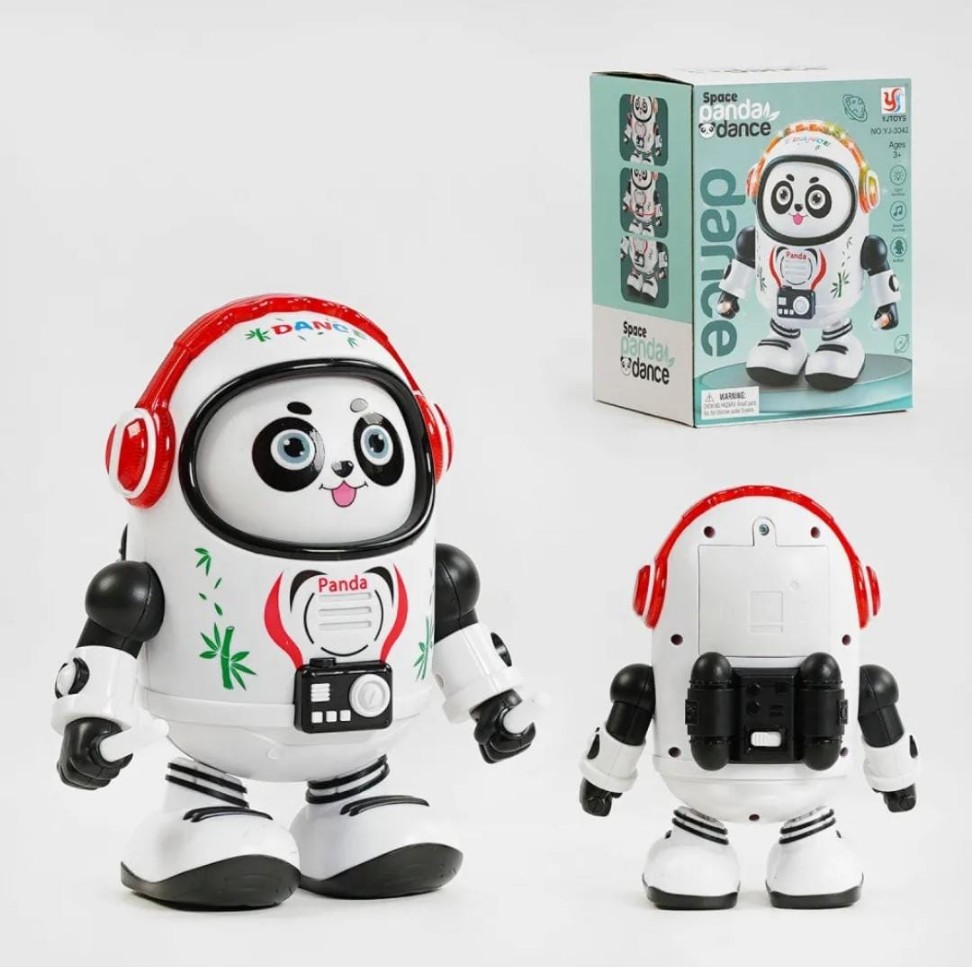 Lallafy Space Panda Toy (Bulk) | Musical Walking Space Panda with LED Lights | Interactive Battery Operated Toy for Kids