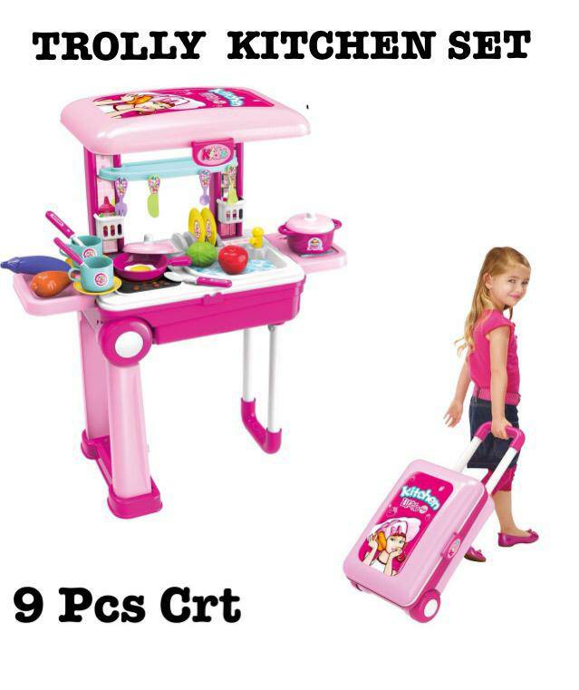 Lallafy Trolley Tool Kit (Bulk) | Pretend Play Construction Tool Set with Portable Trolley | Educational Engineer Roleplay Toy for Kids