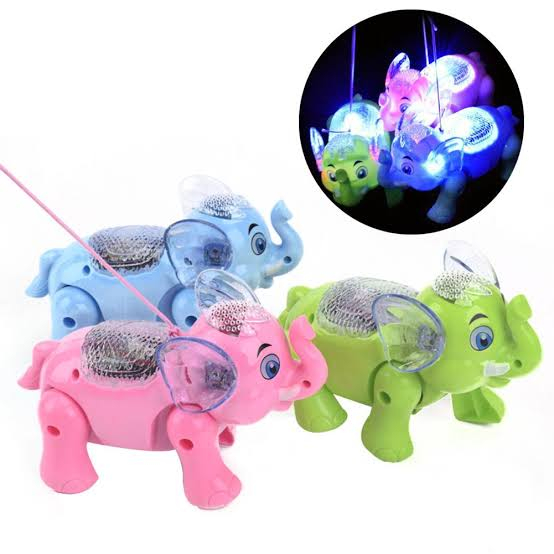 Lallafy Clever Elephant Toy (Bulk) | Interactive Musical Elephant with LED Lights | Educational Learning Toy for Kids