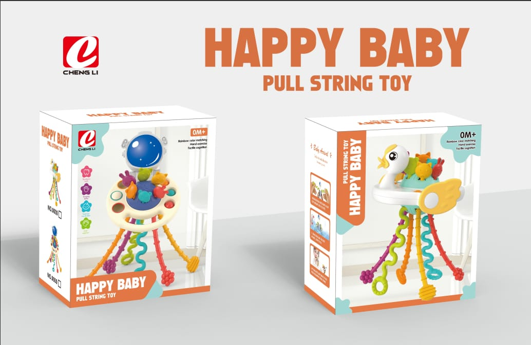 Lallafy Pull String Toy (Bulk) | Sensory Pull String Activity Toy for Babies | Early Learning Development Toy for Infants & Toddlers