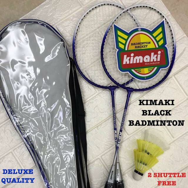 Lallafy Kimaki Black Badminton Set (Bulk) | Premium Badminton Racket Set for Kids & Beginners | Indoor & Outdoor Sports Game