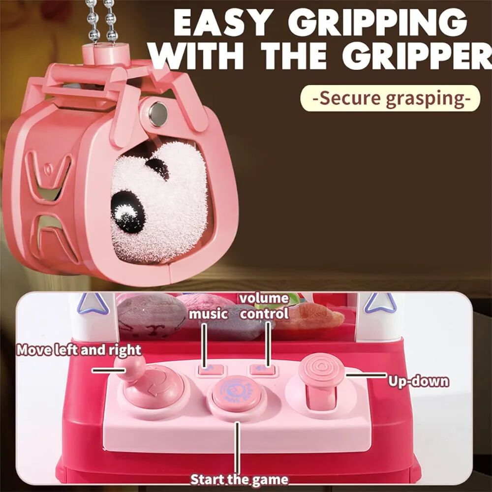 Lallafy Doll Catcher Game (Bulk) | Mini Claw Machine Prize Catching Toy | Interactive Arcade Game for Kids