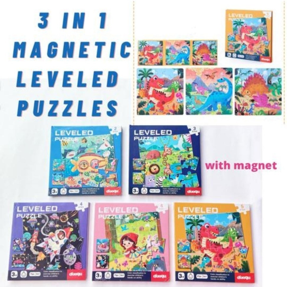 Small Magnetic Puzzle Mix Design for Kids | Educational Magnetic Puzzle Board Game | Brain Development Learning Toy for Boys & Girls