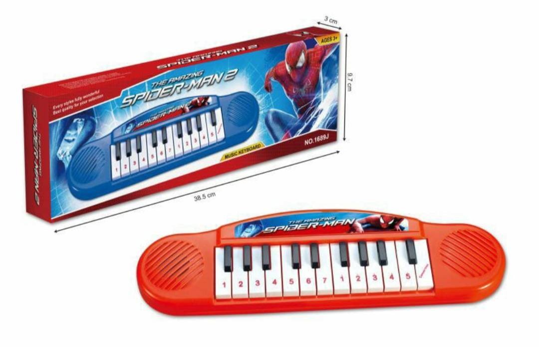 Spiderman Musical Keyboard Toy for Kids | Piano Keyboard with Light & Sound | Educational Music Toy for Boys & Girls