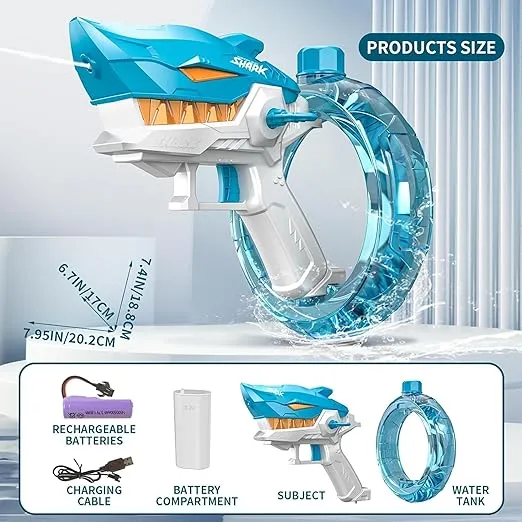 Shark Electric Pistol Water Gun