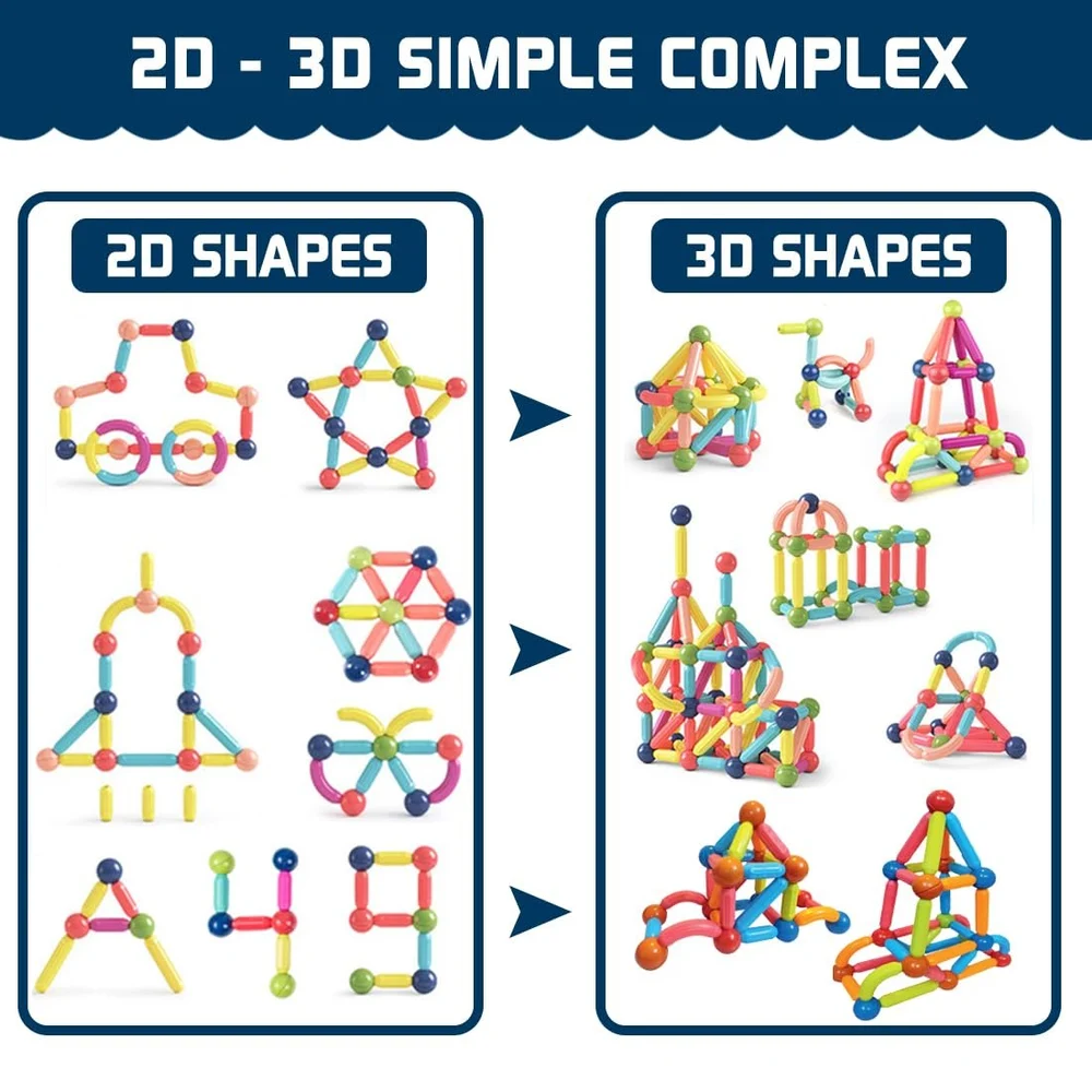 Magnetic Stick and Ball (32 Pcs)