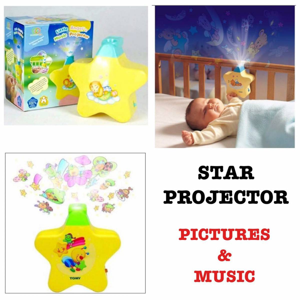 Lallafy Star Projector (Bulk) | LED Galaxy & Star Night Light Projector | Bedroom Decor & Educational Space Toy for Kids