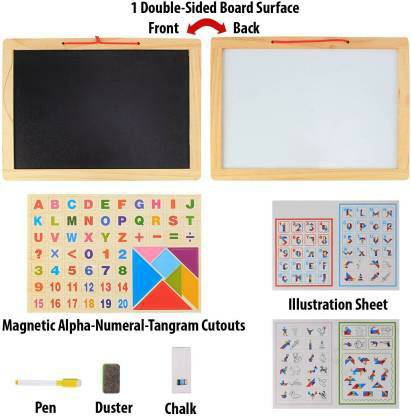Lallafy Wooden Slate (Bulk) | Reusable Writing & Drawing Board for Kids | Educational Learning Toy for Early Education