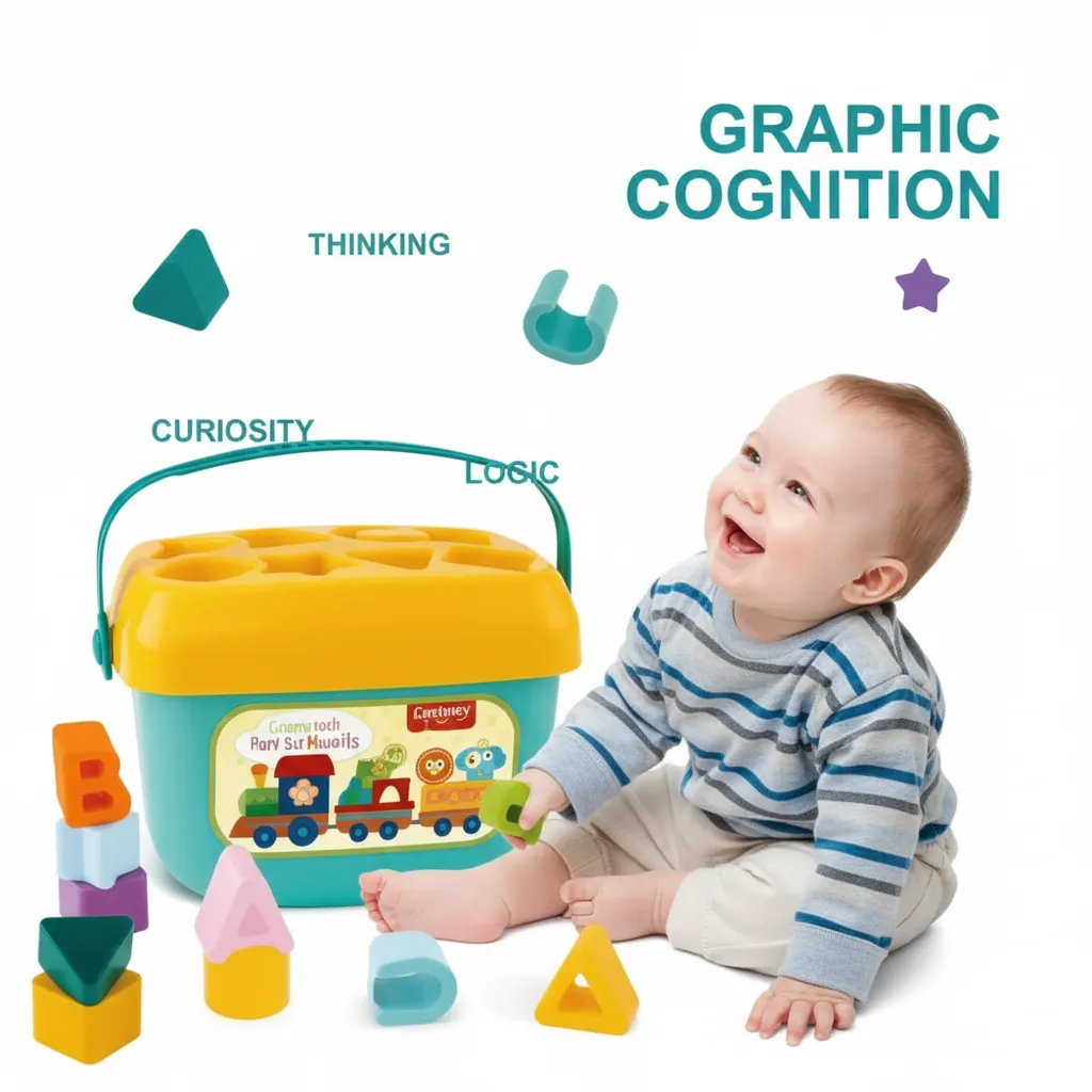 Baby First Blocks for Kids | Educational Building Block Set for Toddlers | Colorful Learning & Stacking Toy for Boys & Girls
