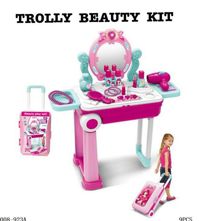 Lallafy Trolley Tool Kit (Bulk) | Pretend Play Construction Tool Set with Portable Trolley | Educational Engineer Roleplay Toy for Kids