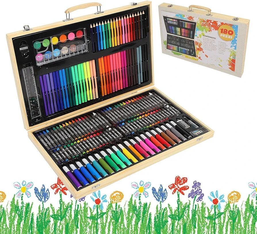 Wooden Colour Kit for Kids | Educational Art & Craft Coloring Set | Creative Painting Kit for Boys & Girls