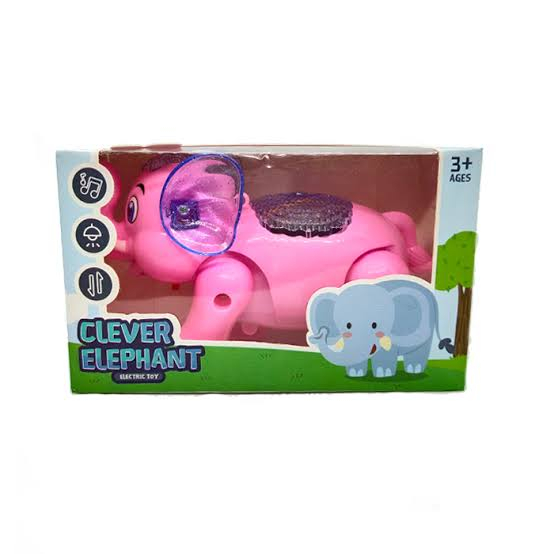 Lallafy Clever Elephant Toy (Bulk) | Interactive Musical Elephant with LED Lights | Educational Learning Toy for Kids