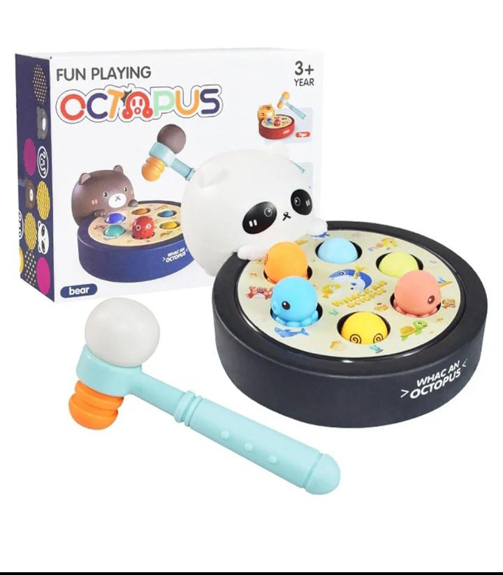 Lallafy Fun Playing Octopus (Bulk) | Musical Interactive Octopus Toy with LED Lights | Educational Learning Toy for Kids