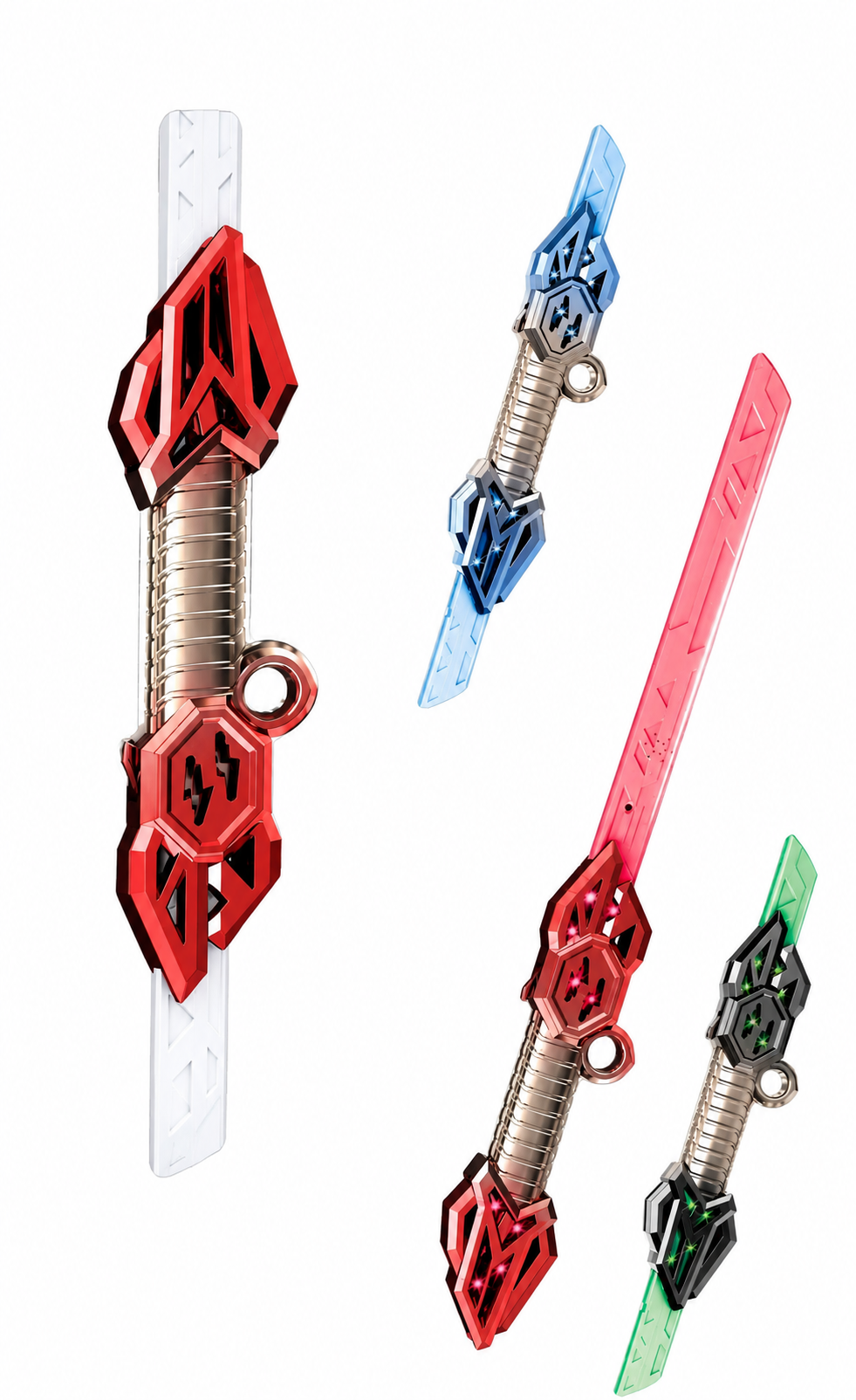 Lallafy Lei Xiao Laser Sword (Bulk) | LED Light-Up Laser Sword Toy | Action Adventure Roleplay Toy for Kids